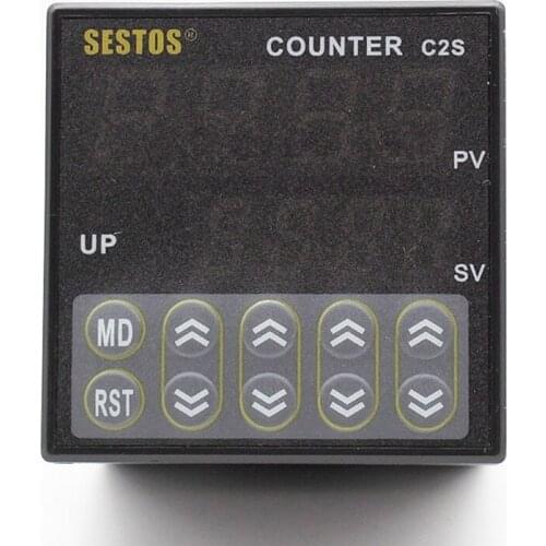 Sestos Digital Preset Scale Counter Tact Switch Register 12-24V CE C2S-R-24 Counters Hight Qaulity Drop Shipping