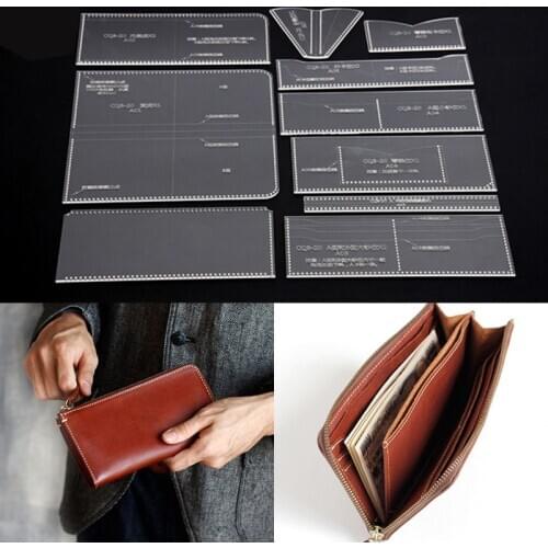 CQB-20 Handbag Acrylic Template Wallet Leather Pattern Acrylic Leather Pattern Leather Templates for Bags