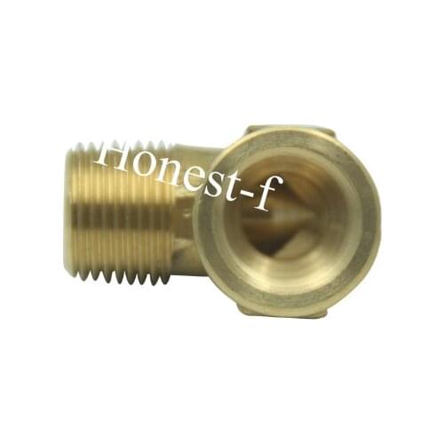 Brass Pipe 90 Deg 3/8"Male BSPT x 3/8" Female BSPP Street Elbow Forged Fitting Fuel Air Boat