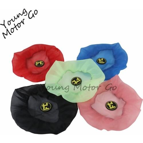 Gauze Round Colorful Motorcycle Inlet Intake Air Filter Dustproof Sand Cover Engine Cleaning Protection High Flow Protective Hat