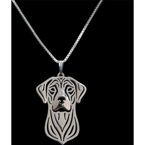 Fashion Newest Handmade Rhodesian Ridgeback Pendant choker Necklace for women Dog charm Jewelry Pet Lovers Gift