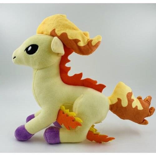 Pokemon Evolution version Ponyta Soft Stuffed Animal Doll Cute Plush Toys Birthday Present For Child 30CM
