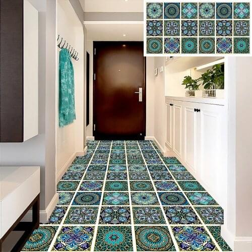 Floor Decal Tiles Frosted Floor Stickers Kitchen Bathroom Tile Renovation Wall Stickers Waterproof And Wear-resistant Wallpapers