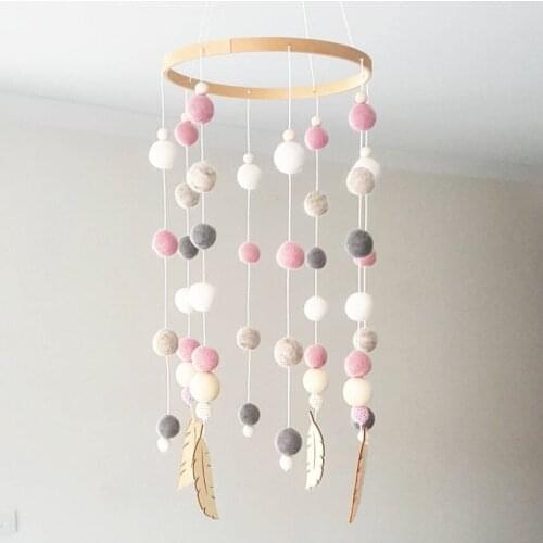 New style wind hair ball wind bell bed bell childrens room decoration living room shop decoration photography props