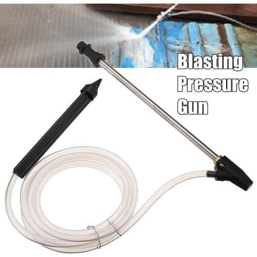 Pressure Washer Sand Blaster Gun Lance Hose Wet Sandblaster Lance High Pressure Water Sandblasting Jet Kit Car Wash Dropship