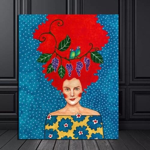 Cool Girl Poster Vintage Cuadros Wall Art Canvas Painting Posters Prints Modern Painting Wall Picture For Living Room Home Decor