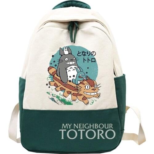Anime My Neighbor Totoro Cosplay Unisex Harajuku Funny Backpack Kids Children Cartoon Canvas School Students Bag Fashion Gifts