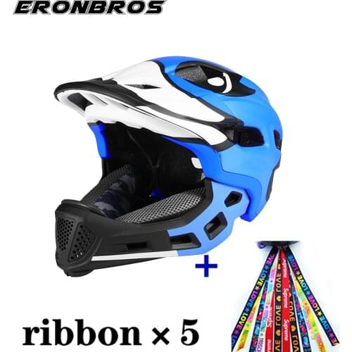 ERONBROS Full Face Helmet Kids Detachable Helmets Cycling Outdoor Sports Safety Helmet for Children Skateboarding Roller