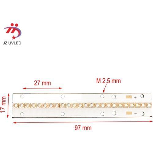 High power UV LED module for uv gel curing lights UV flatbed printer ink varnish curing dry lamps 365nm 395nm Ultraviolet lights