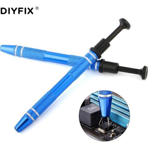 BGA IC Chip Extractor Pickup Pen Electronics Tool Kit Small Part Grabber Four Claw Hold for IC Chip Components Metal Grabber