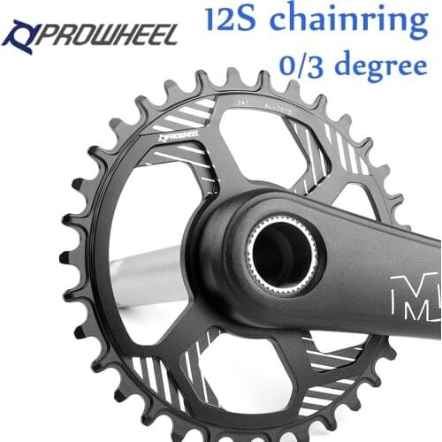PROWHEEL MTB chainring GXP Offset 0/3 degree Chainwheel 28/30/32/34/36/38T For 12s crankset Mountain bike parts