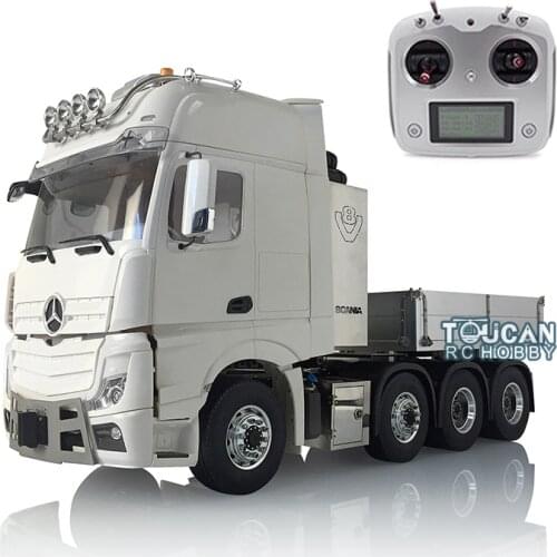 1/14 LESU RC Metal Chassis Truck Hopper Hook Motor Hercules Actros Cabin Tractor THZH0736