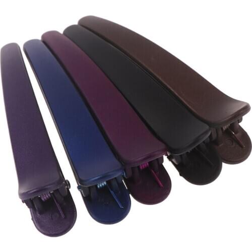 1Pcs Women Non-slip Barrette Clamp Plastic Duckbill Alligator Hairpin Hair Clip Color Barrette