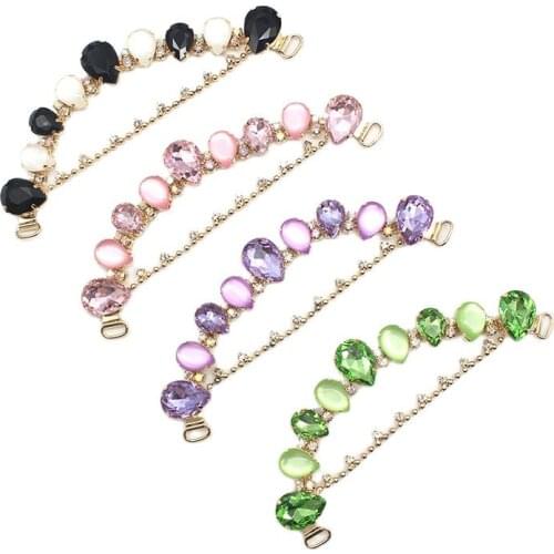 1pc/Lot 130MM Water Drop Resin Rhinestone Glass Buckle for Women Shoes Bikini Connector Dress Decoration, Buckle DIY Accessories