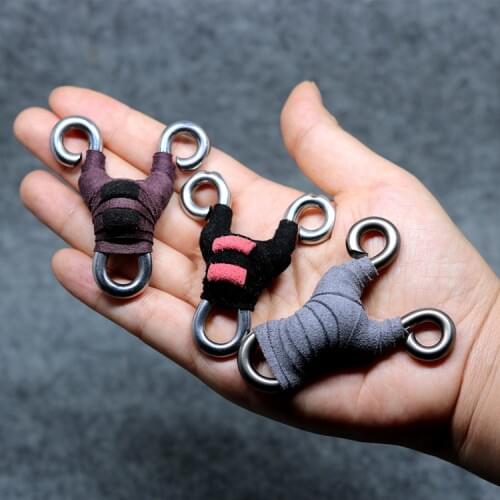 1pcs Slingshot Catapult Mini Hunting Stainless steel Stable Outdoor Shooting Handheld Slingshots Bow with Rubber band