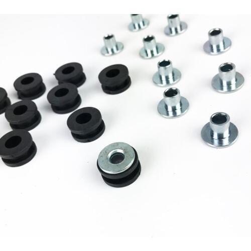 10X Motorcycle Grommets Bolt Rubber Kit For Honda For Yamaha For Suzuki Kawasak
