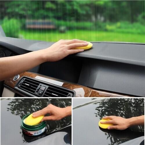12Pcs Car Accessories Washing Tools Soft Microfiber Car Wax Applicator Pad Polishing Sponge for Apply and Remove Wax Auto Care