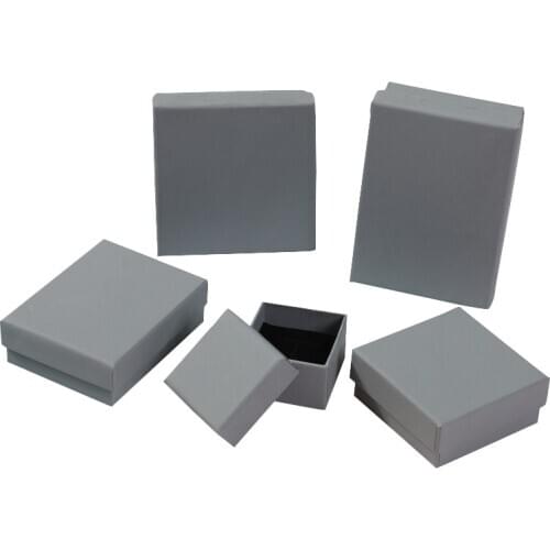 12pcs/lot High Quality Jewelry Box Pure Color Craft Paper Box for Necklace Bracelet Earring Ring Brooch Package Display Git Box