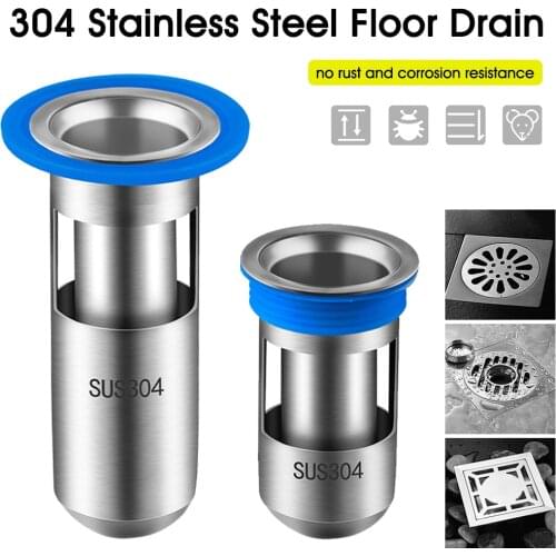 304 Stainless Steel Deodorant And Insect Proof Floor Drain Core Deep Water Seal U-type Bathroom Toilet Sewer Drain Core