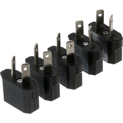 5pcs/set Universal US/EU to AU/NZ Power Plug Travel Adapter for Australia or New Zealand
