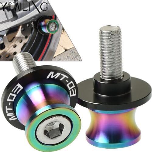 6mm Swingarm Stand Screws Motorcycle Swing Arm Spools Sliders bobbins FOR YAMAHA MT-03 MT03 2012 2013 2014 2015 2016 2017 2018