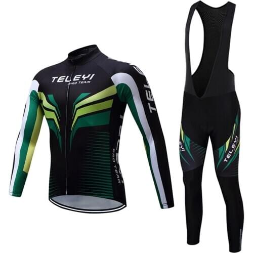 Free Shipping Long Sleeve Cycling Clothing Men 2021 Fall Bicycle Clothes Pro Team Suit Male Road Bike Clothing BIB Kit Uniform