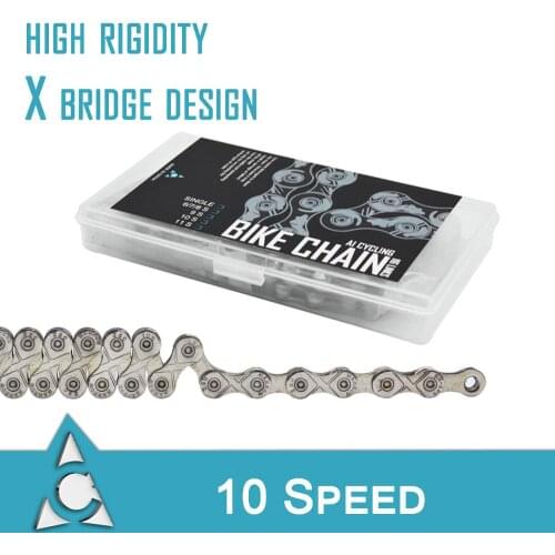 MTB Road Bike Chain 10 Speed 116 links Compatible with Shimano Campagnolo and SRAM