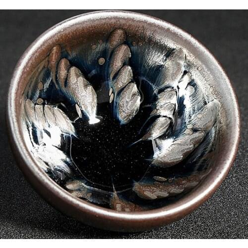 Tianmu Tea Cup JianZhan Royal Bowl Pattern Collection Ceremony Handcrafted Glorious Change Tea Master Cup