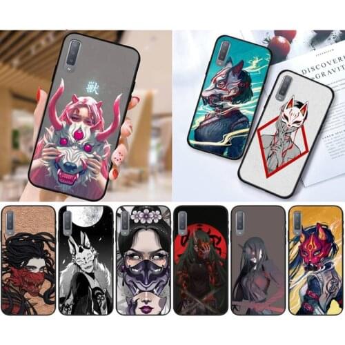 PXCHENG Masked demon girl Phone Case For Samsung Galaxy S10 20 Note10 20 A30 50 70 71 Plus Ultra