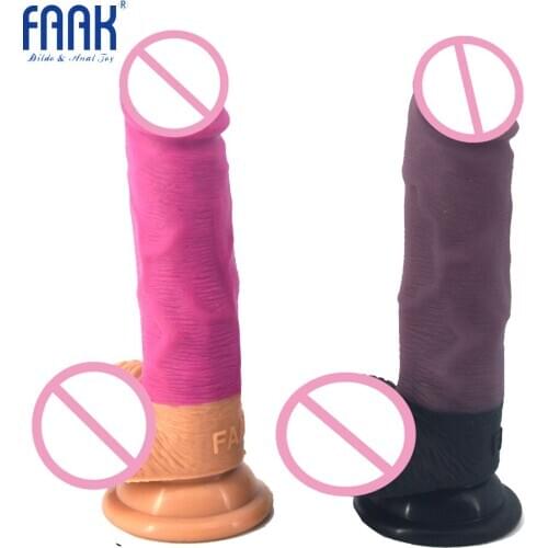 FAAK silicone realistic dildo suction cup sex toys for women man fake penis China wholesale adult products lesbian masturbator
