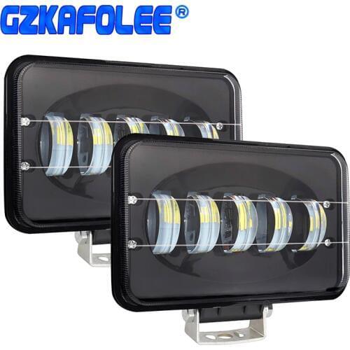 GZLAFOLEE 6D 50W High Power Work Lights Barra Led Light Bar For Jeep 4x4 offroad ruck SUV ATV Driving 12V 24V