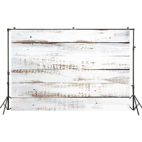 HUAYI Photography Backdrop Newborns Baby Studio White Wood Textured Photo Background Wooden Planks Photo Booth Floordrop W-1722