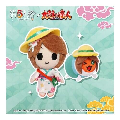 Game Identity V Taiko No Tatsujin Jack Emma Woods Cosplay Mini Plush Doll Keychain Cute Plushie Bag Pendant Toy Anime Xmas Gifts