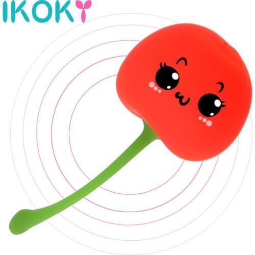 IKOKY Cherry G-Spot Vibrators Kegel Ball Clitoris Stimulator Vibrating Egg Vagina Balls Sex Toys for Women