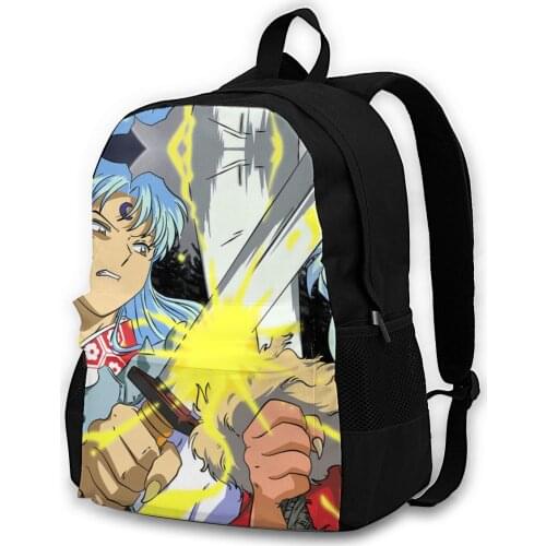 Inuyasha Backpacks Cool Polyester Campus Backpack Male Durable Bags