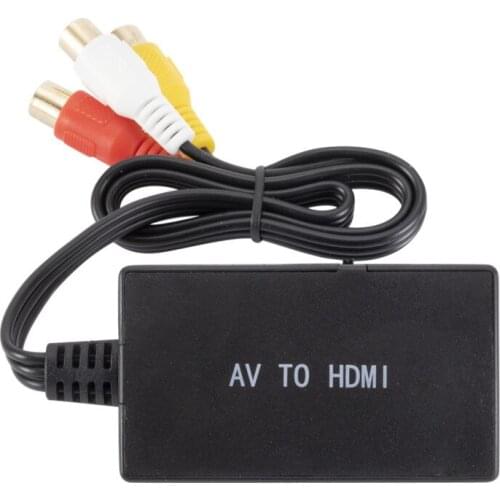 RCA to HDMI-compatible Converter Composite to HDMI-compatible Adapter Support 1080P PAL/NTSC for PS1/2/3 STB Xbox VHS VCR DVD