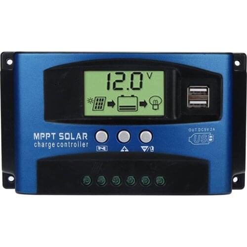 Solar Controller 12V24V USB Mobile Phone Charger 30A/40A/50A/60A Power Generation Solar Panel Power Controller