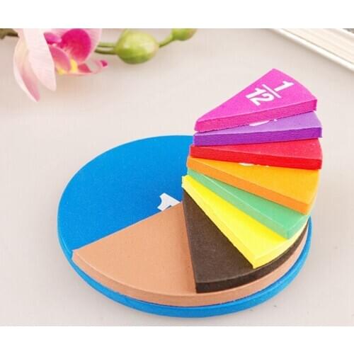 Circular Fractions Counting Kids Early Educational Math Toys Math Operation Learning Teaching Toys