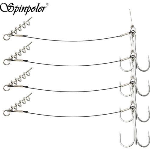 Super Quality 3pcs/Lot Outdoor Ocean Boat Fishing Hooks Screw Connector Set Excellent Stitching Fishhook For Pike Bass