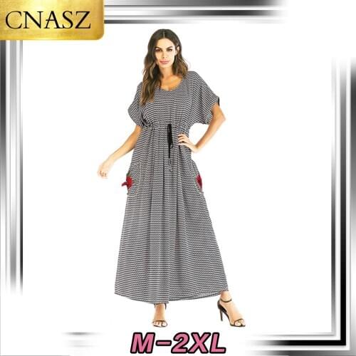 Muslim Dress Islamic Fashion Pocket Casual Middle Eastern Arabian Loose Dress Duubai Turkey Elegant Clothing Abayas For Women