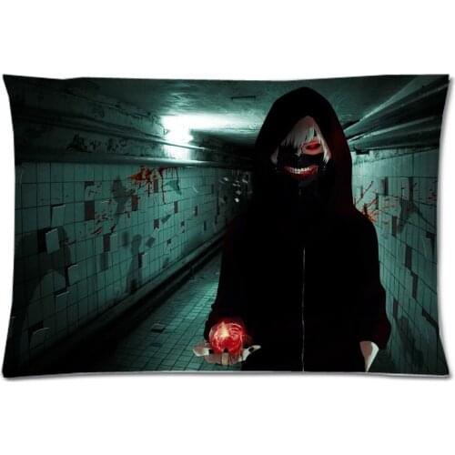 Tokyo Ghoul Background Two Side Printed Soft Cotton Pillowcase/Pillow case&Slip&Cover!Size:20"*30"