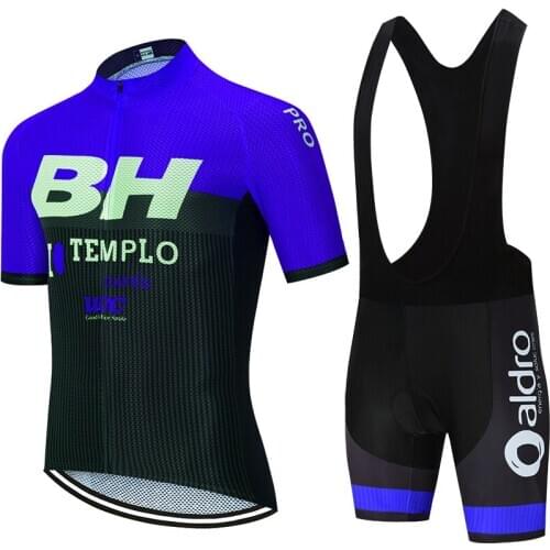New BLUE BH Cycling Team jersey 20D Bike pants suit men summer MTB quick dry BICYCLING Shorts shirts Maillot Culotte wear