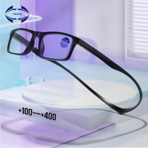 VCKA Women Blue Light Blocking Reading Glasses Magnetic Hanging Neck Portable Round Men computer read Eyewear
