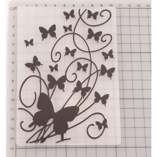 Plastic Embossing Folder Template DIY Scrapbook Photo Album Card Making Decoration Crafts Butterfly