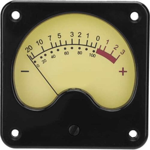 Portable VU Meter Power Amplifier DB Meter with Backlight Sound Level Tester for Home Car Audio