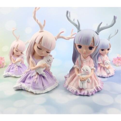 Girl Antlers Ornaments Home Decor Girly Heart Bedroom Desktop Accessories Christmas Birthday Party Wedding Decoration Supplies