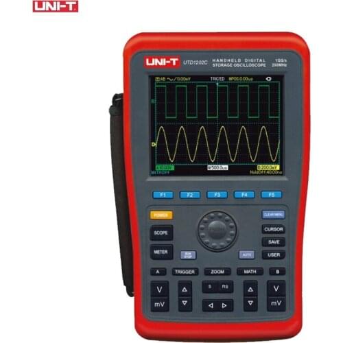 UNI-T UTD1202C Handheld Digital Storage Oscilloscopes 200MHz 2channel 1GS/s