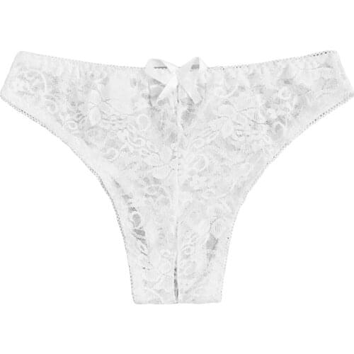 1PC Sexy Panties For Woman Sexy Floral Lace Panty Underwear Brief Plus Crotchless Thong Lingerie Women Underwear трусы женские