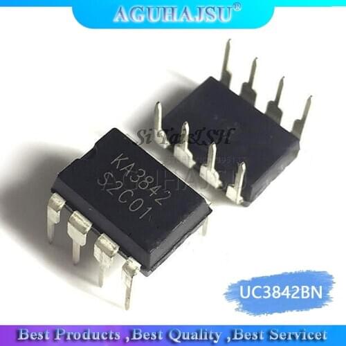 1pcs UC3842B UC3842BN UC3842AN uc3842 DIP-8 Power Management IC PWM Pulse Width Modulation Block DIP