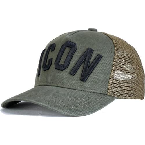 2021 Icon brand Baseball Caps hat summer style men Baseball Caps cotton unisex Adjustable dsq Baseball Caps letter black cap